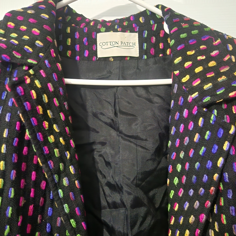 Colorful Polka Dot Blazer